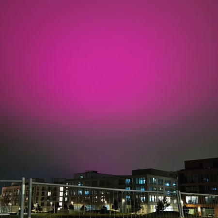 „Polarlichter“ über Stuttgart als „Weihnachtsgeschenk“ des VfB