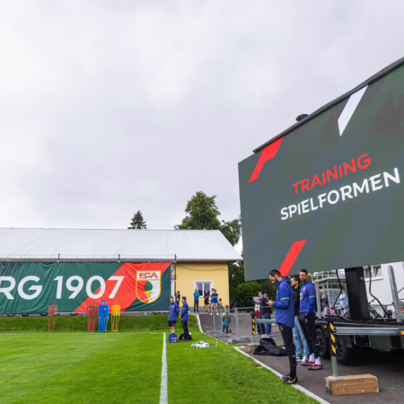 Augsburgs XXL-Videowand – und die Verbindung zu Nagelsmann